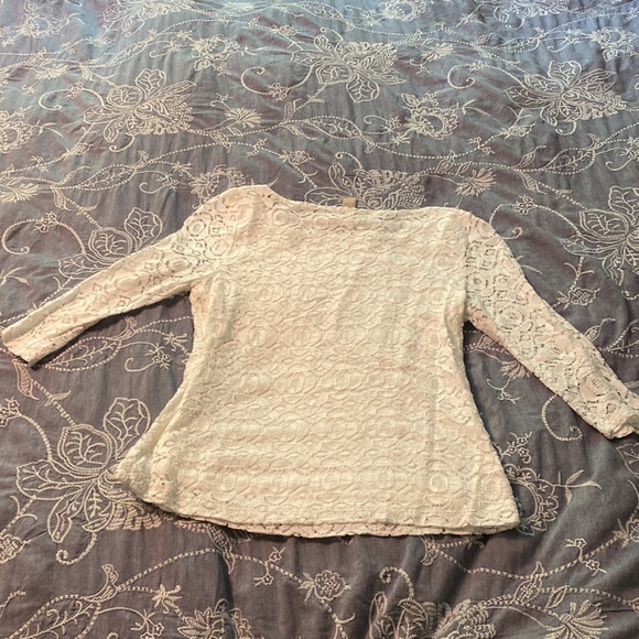 Banana Republic White Lace Top size 6 - Picture 3 of 4